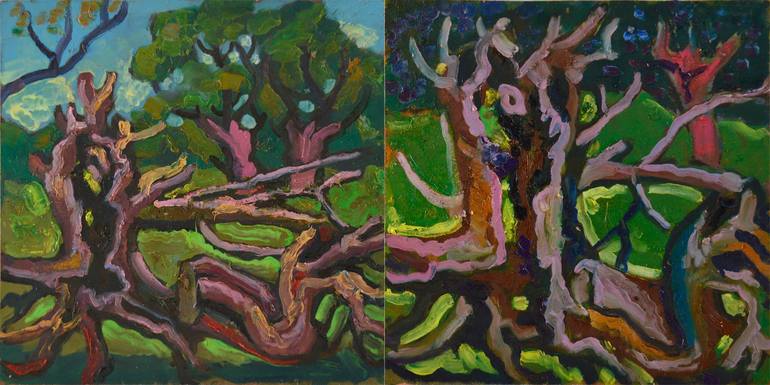 Print of Expressionism Landscape Paintings by Mykola Kozlovskyi