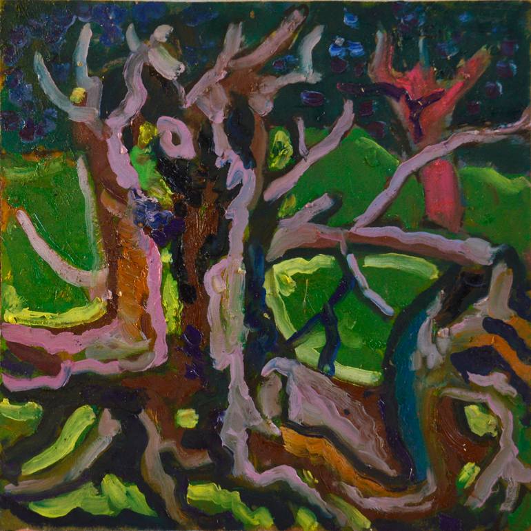 Original Expressionism Landscape Painting by Mykola Kozlovskyi