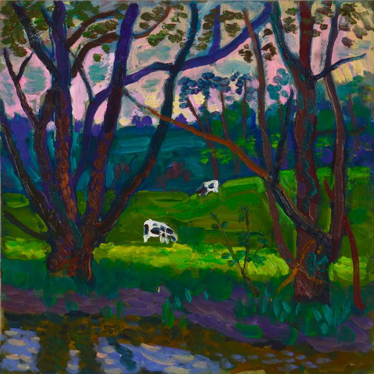 Print of Expressionism Landscape Paintings by Mykola Kozlovskyi