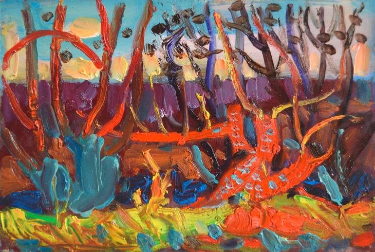 Print of Fauvism Landscape Paintings by Mykola Kozlovskyi