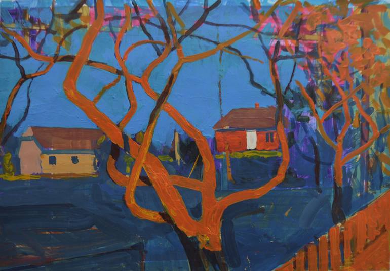 Print of Fauvism Landscape Paintings by Mykola Kozlovskyi