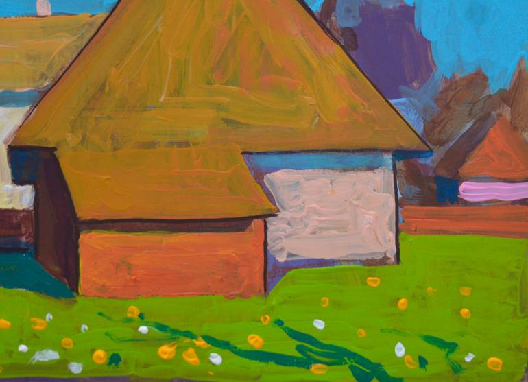 Original Expressionism Landscape Painting by Mykola Kozlovskyi