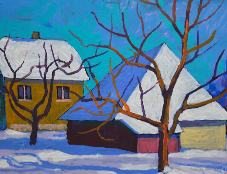 Original Fauvism Landscape Painting by Mykola Kozlovskyi