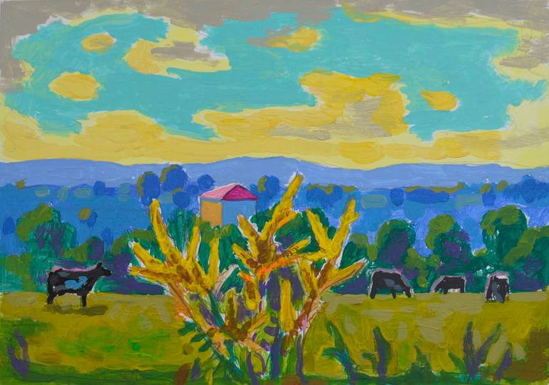 Original Fauvism Landscape Paintings by Mykola Kozlovskyi