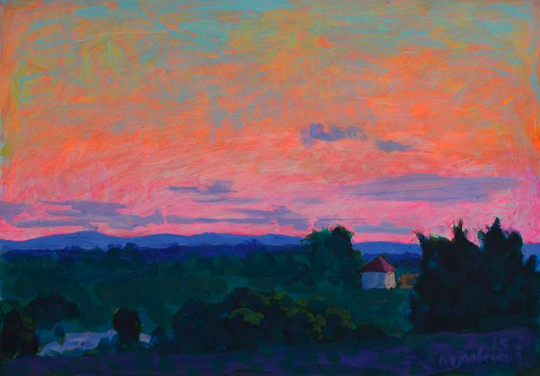 Print of Impressionism Landscape Paintings by Mykola Kozlovskyi