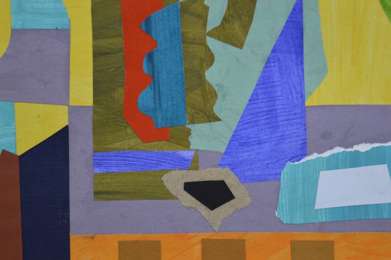 Original Abstract Expressionism Abstract Collage by Mykola Kozlovskyi