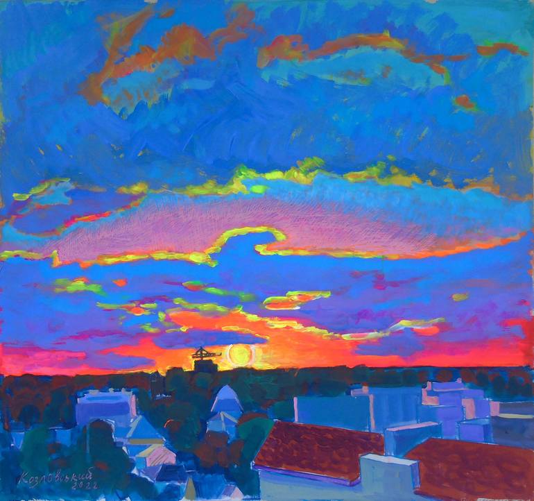 Original Expressionism Landscape Paintings by Mykola Kozlovskyi