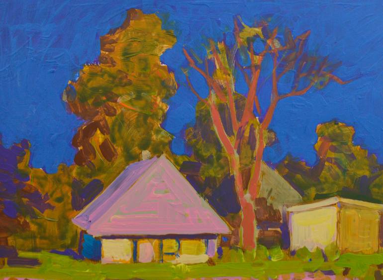 Original Expressionism Landscape Painting by Mykola Kozlovskyi