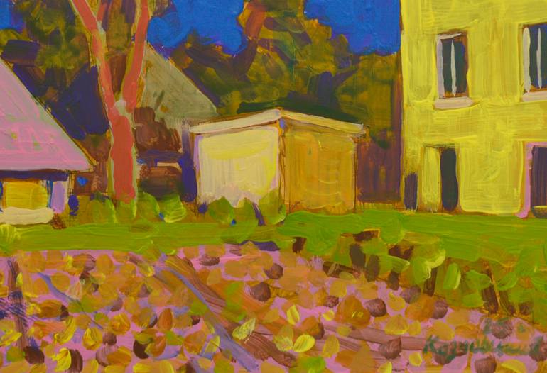 Original Expressionism Landscape Painting by Mykola Kozlovskyi