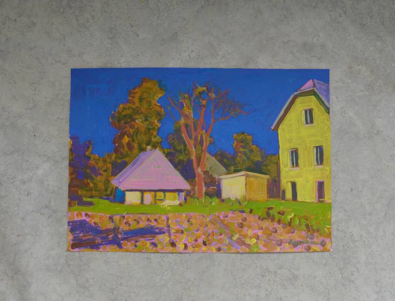 Original Expressionism Landscape Painting by Mykola Kozlovskyi