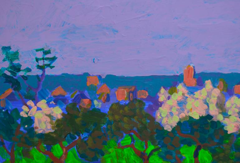 Original Expressionism Landscape Painting by Mykola Kozlovskyi