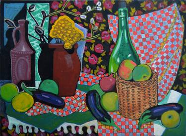 Original Cubism Still Life Paintings by Mykola Kozlovskyi