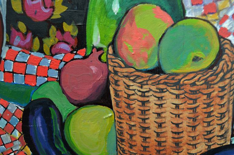 Original Cubism Still Life Painting by Mykola Kozlovskyi