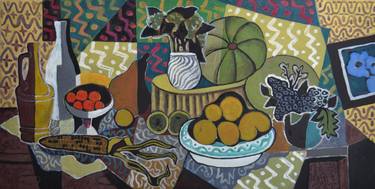 Original Cubism Still Life Paintings by Mykola Kozlovskyi
