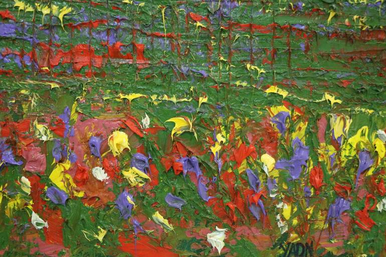 Original Impressionism Abstract Painting by Yelshat Aidynuly