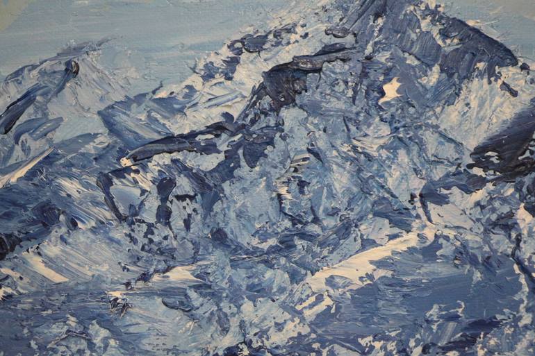 Original Impressionism Abstract Painting by Yelshat Aidynuly