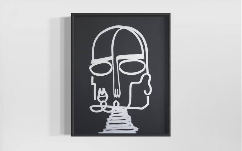 Original Street Art People Painting by Carlos Garcia