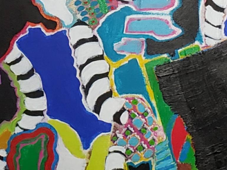 Original Conceptual Abstract Painting by Rebecca Schnitzer