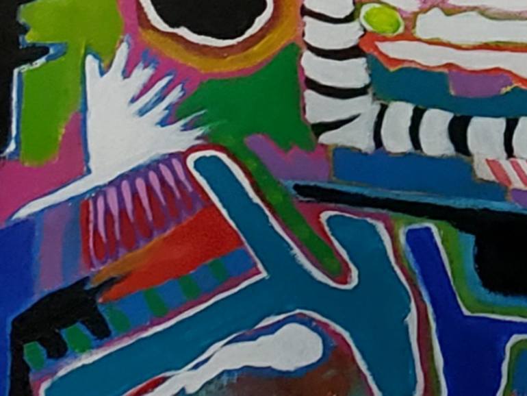 Original Conceptual Abstract Painting by Rebecca Schnitzer
