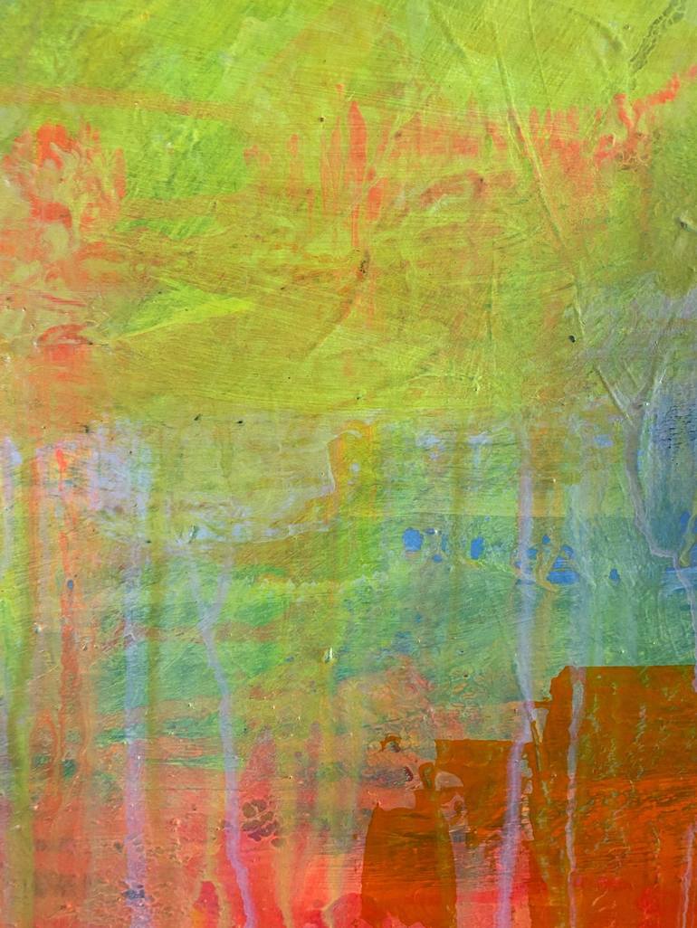 Original Abstract Expressionism Abstract Painting by Yo Franklin