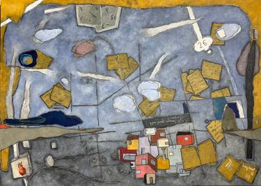 Original Abstract Expressionism Abstract Painting by David Lasry