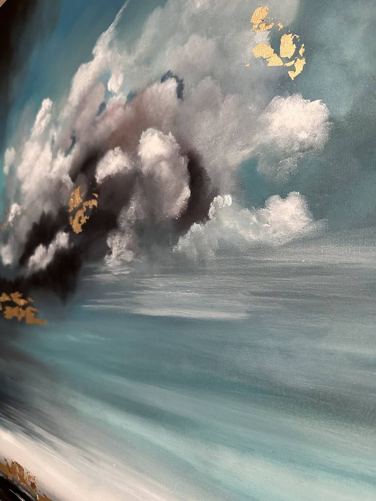 Original Abstract Seascape Painting by Anastasia Gurjewa