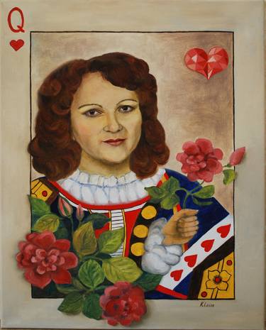Queen of Hearts, inspired by playing cards, 2022 thumb