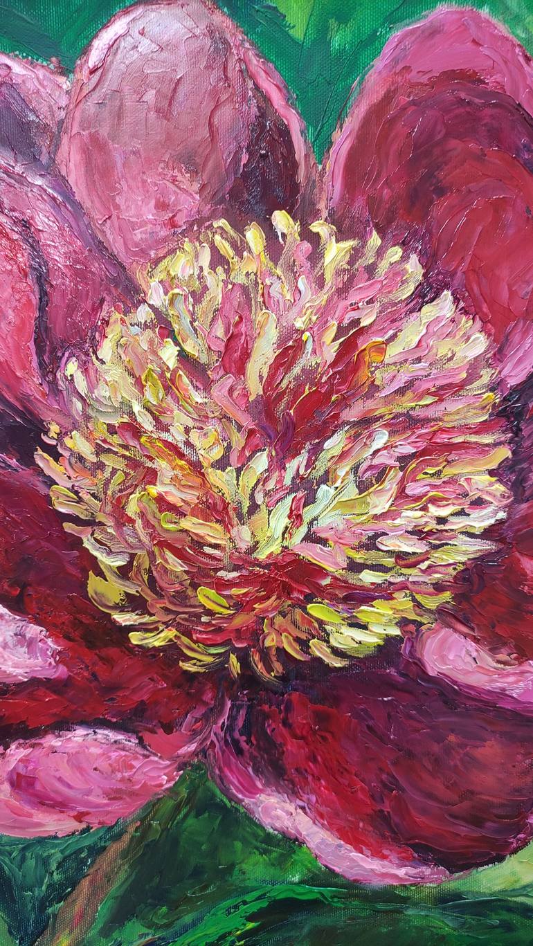 Original Abstract Floral Painting by Svetlana Klaise