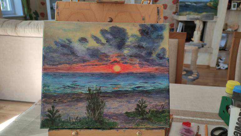 Original Contemporary Beach Painting by Svetlana Klaise