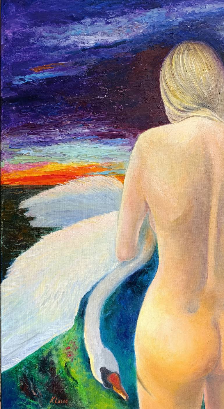 Original Contemporary Nude Painting by Svetlana Klaise