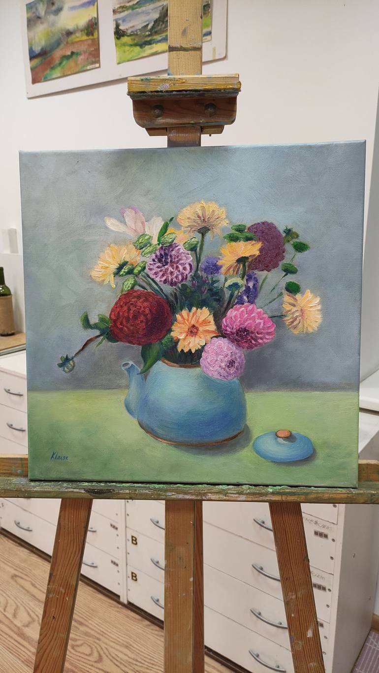 Original Impressionism Still Life Painting by Svetlana Klaise