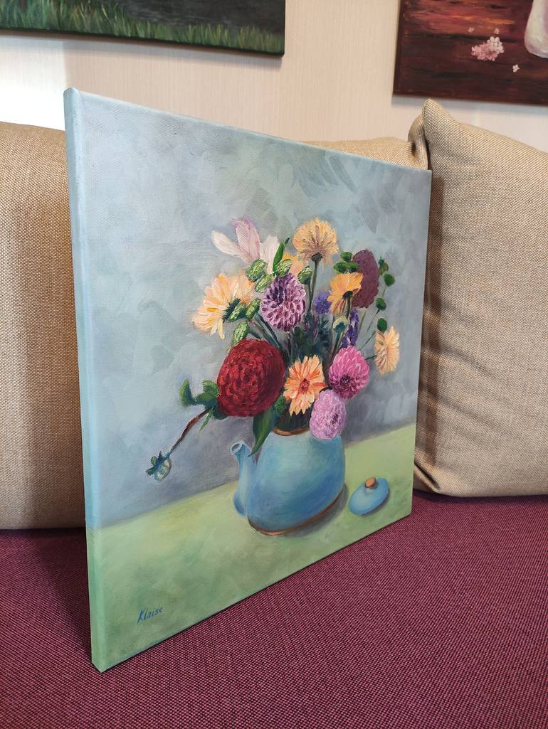Original Impressionism Still Life Painting by Svetlana Klaise