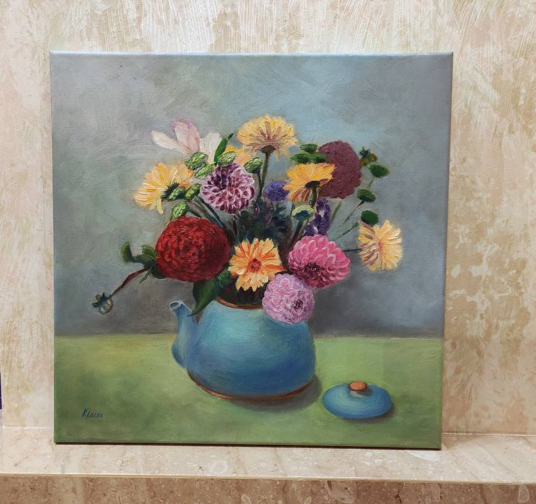 Original Impressionism Still Life Painting by Svetlana Klaise