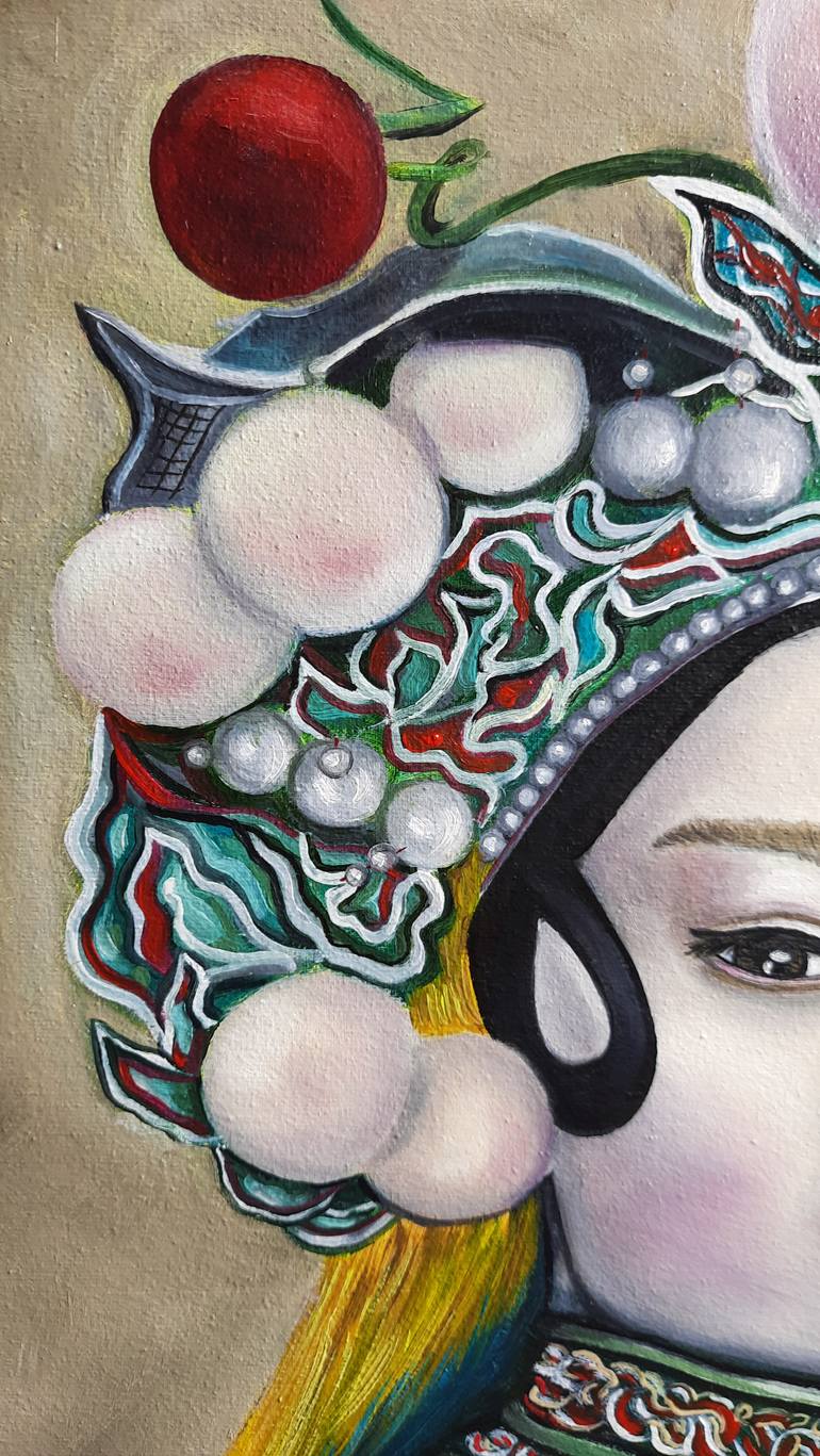 Original Portraiture Women Painting by Frida Turina