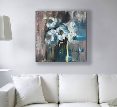 Original Abstract Floral Paintings by Lalabel Bozar