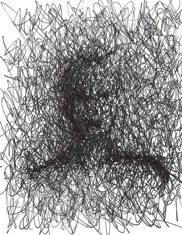 Original Figurative Abstract Drawings by Pierre AMOUR