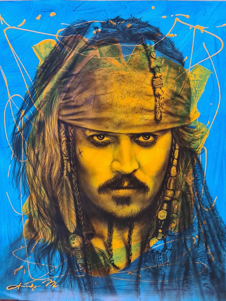 CAPTAIN JACK SPARROW Painting by Andy M | Saatchi Art