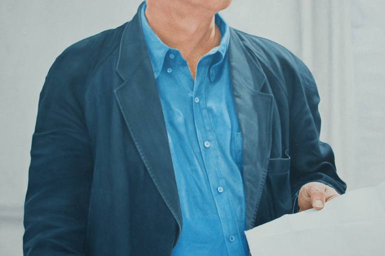 Original Documentary People Painting by Clive Wilkins