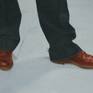 Detail 2. 'The man who doesn't wear brown shoes'.