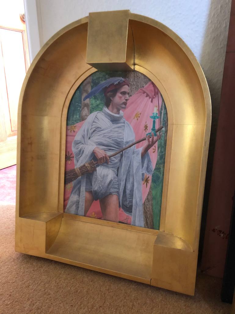 Original Figurative Performing Arts Painting by Clive Wilkins