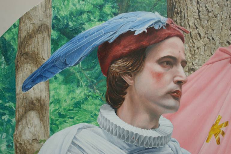 Original Figurative Performing Arts Painting by Clive Wilkins