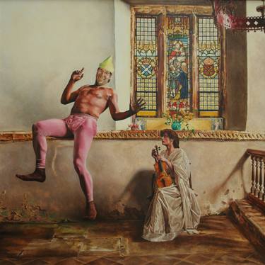 Original Figurative Fantasy Paintings by Clive Wilkins