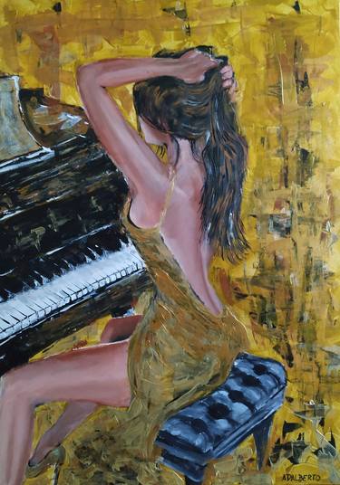 Print of Music Paintings by Wojciech ADALBERTO Matuszny