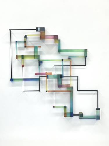 Original Cubism Abstract Sculpture by Greg Chann