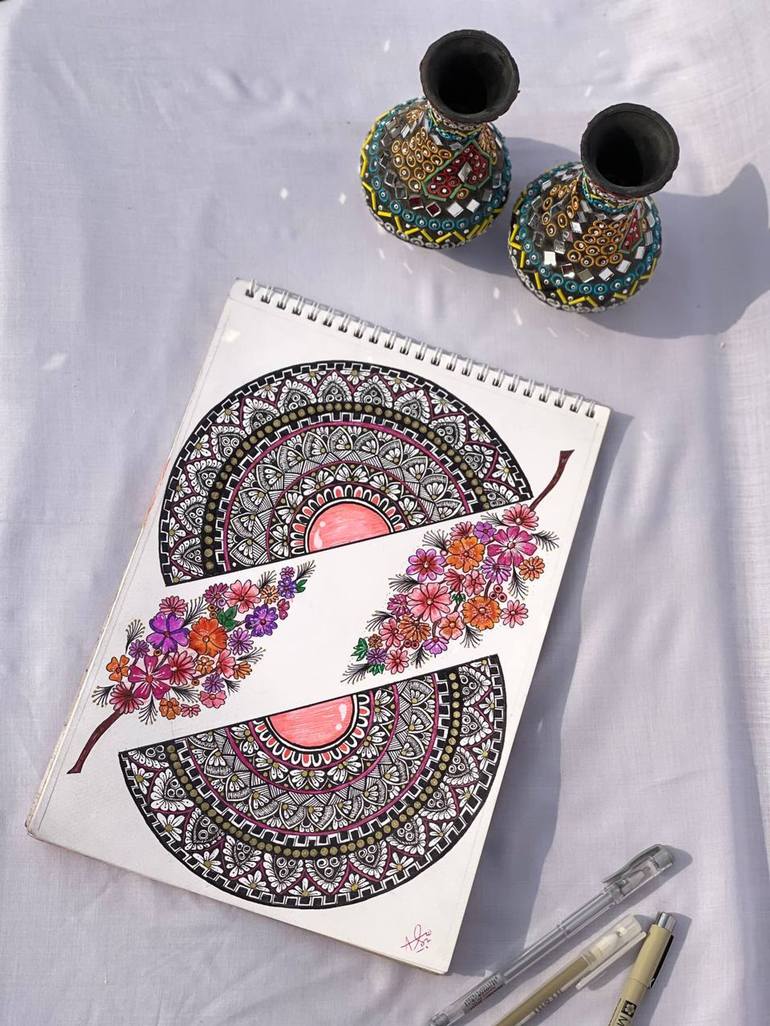 Mandala Art Drawing by Areeba Shehzad | Saatchi Art