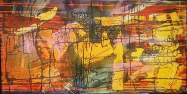 Original Abstract Expressionism Abstract Mixed Media by Irina Pomyanskaya