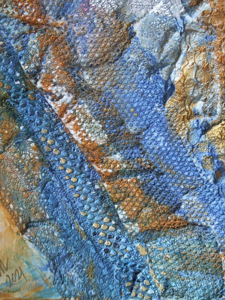 Original Abstract Expressionism Abstract Collage by Irina Pomyanskaya
