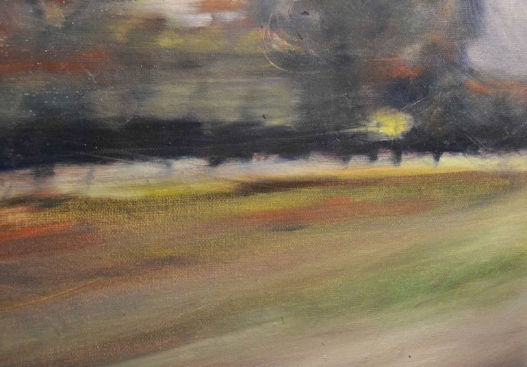 Original Abstract Expressionism Landscape Painting by Sebastian Diaz