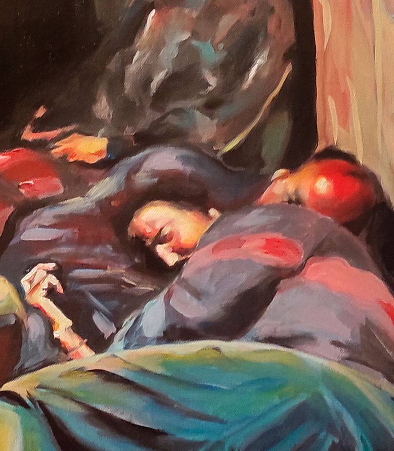 Original Documentary Love Painting by Sebastian Diaz