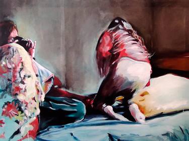 Original Figurative People Paintings by Sebastian Diaz